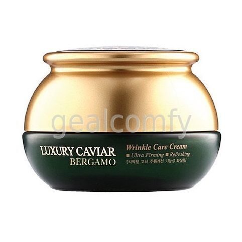 Bergamo Luxury Caviar Wrinkle Care Cream антивозрастной крем для лица с экстрактом икры против морщин, 50 г
